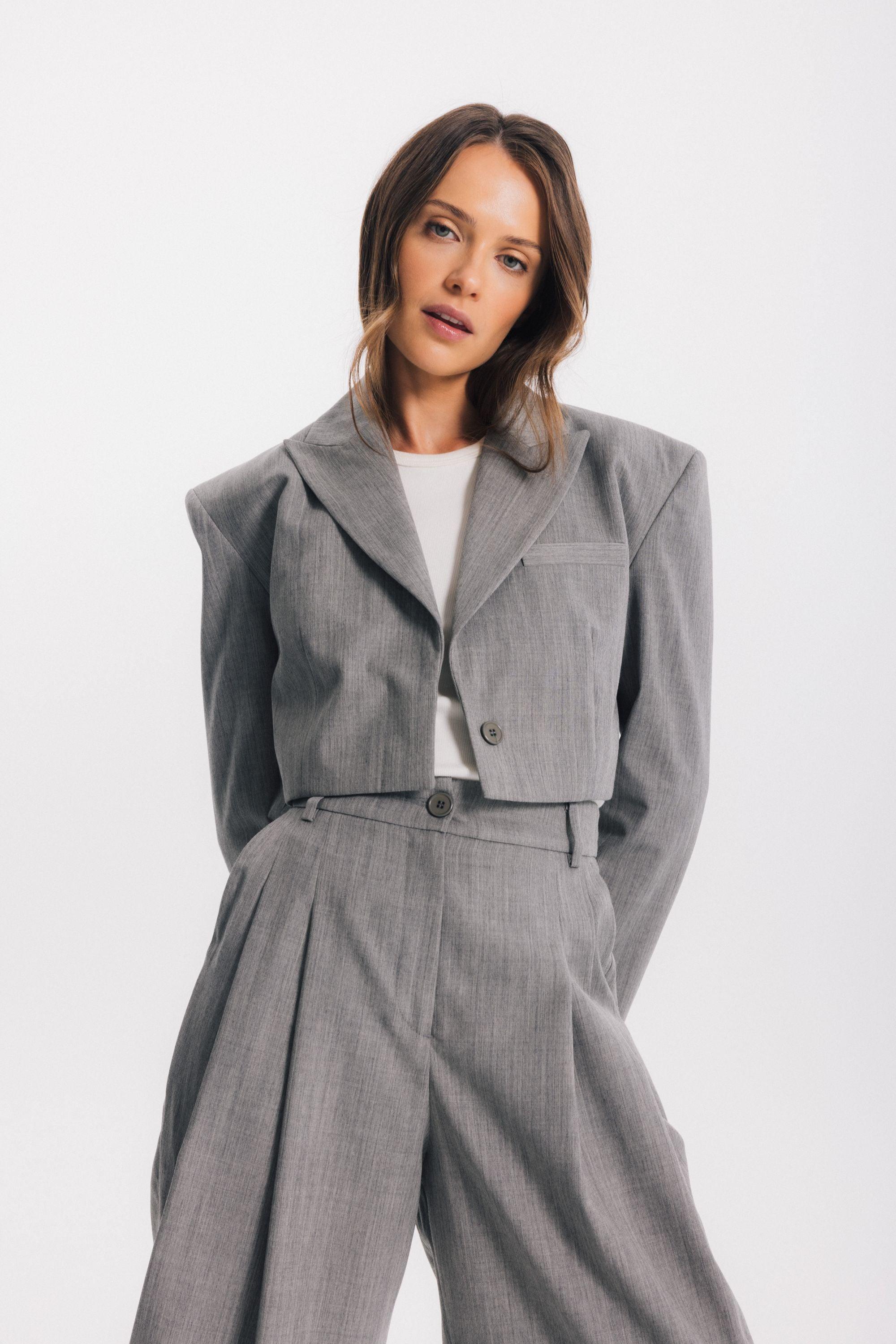 Marynarka Bonnie Gray Wool - OH MESS