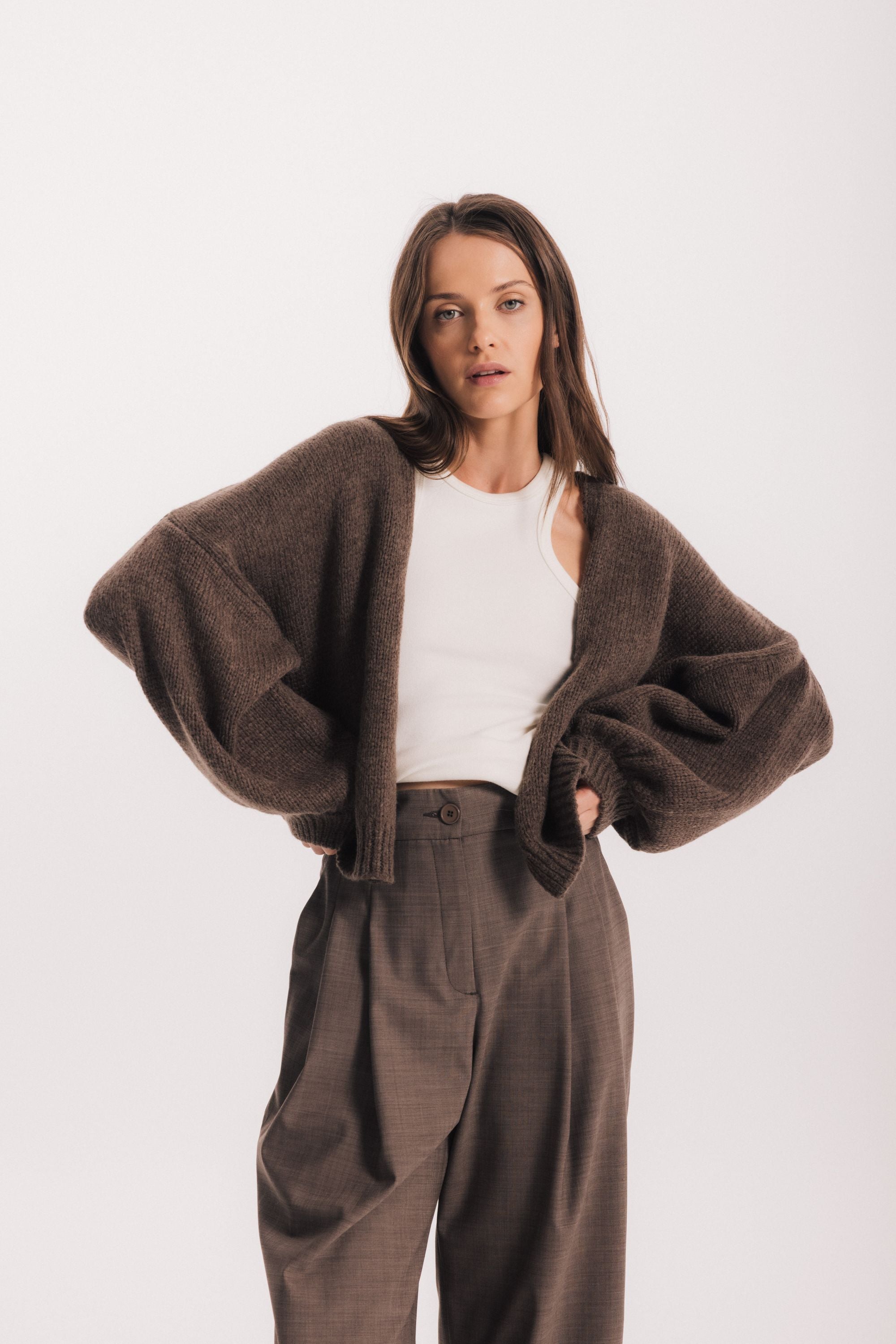 Balloon Brown cardigan
