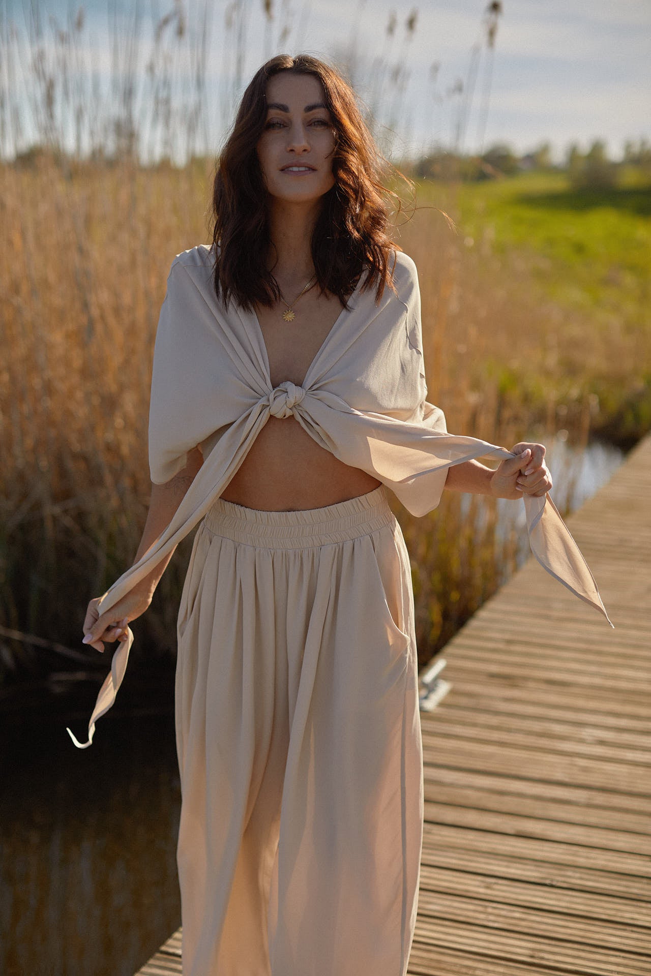 Chloe Sand top