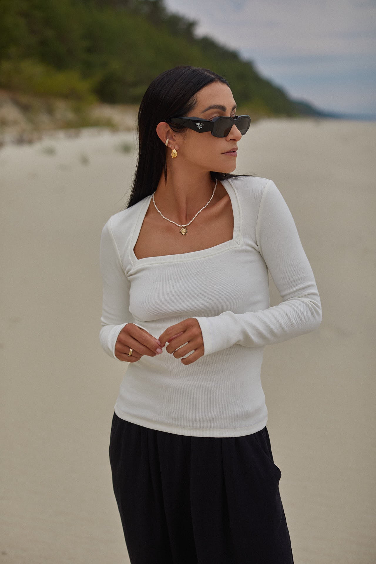 Longsleeve Luca White