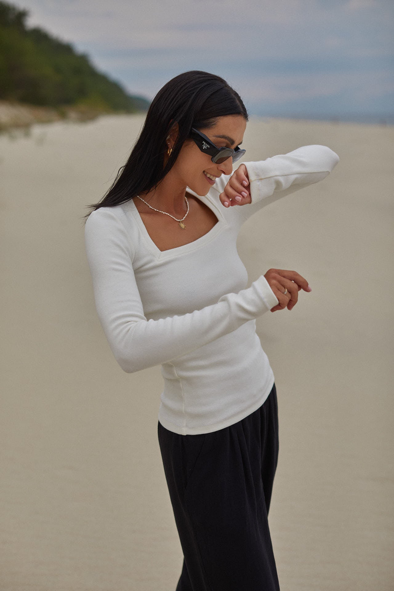 Longsleeve Luca White