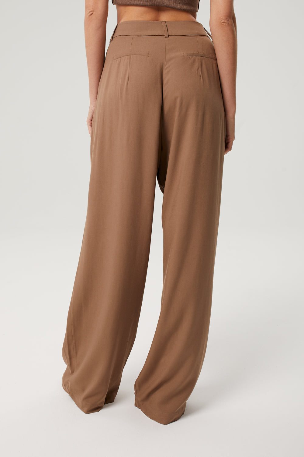 Spodnie Wide Leg Mokka