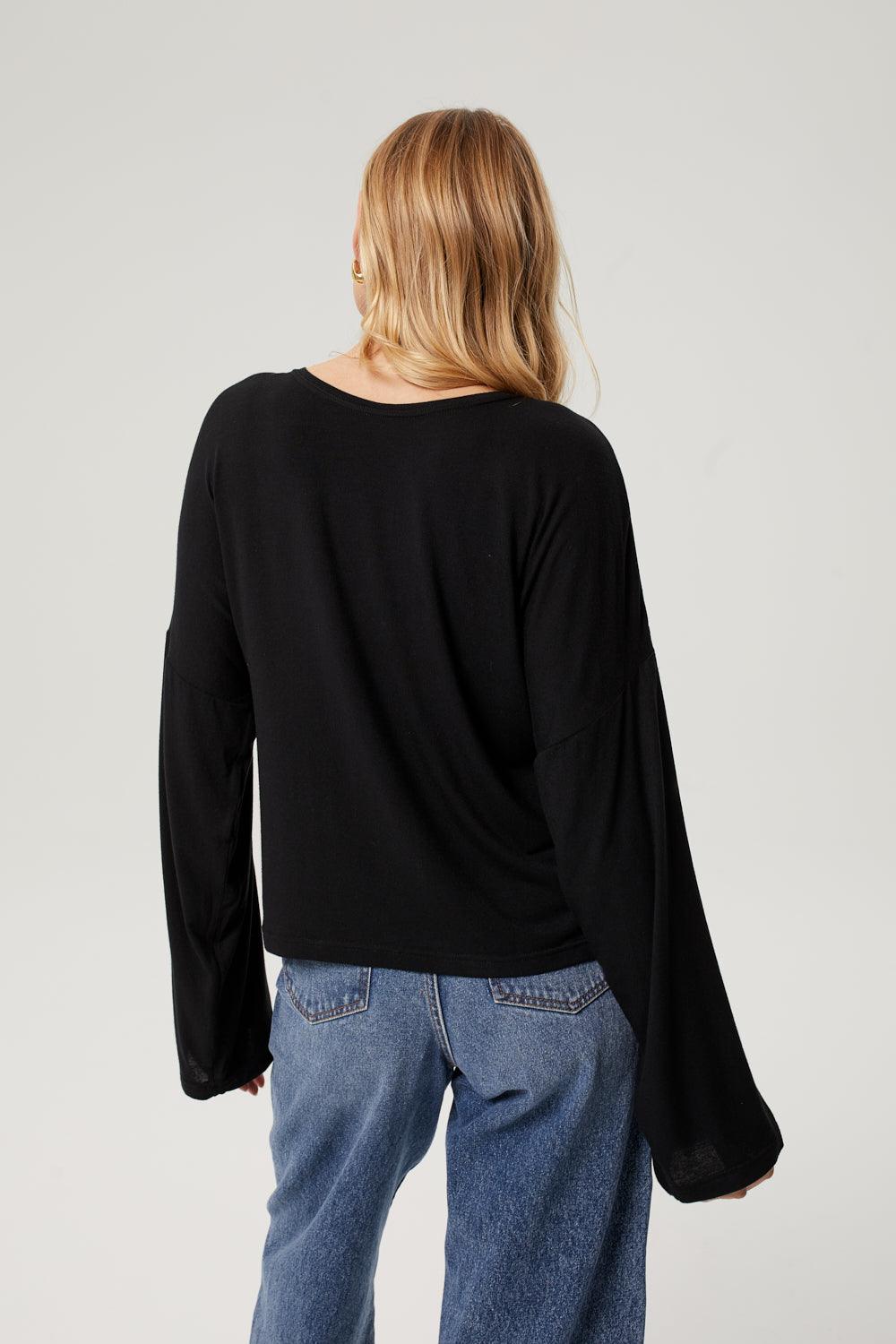Longsleeve Pina Cashmere Black - OH MESS