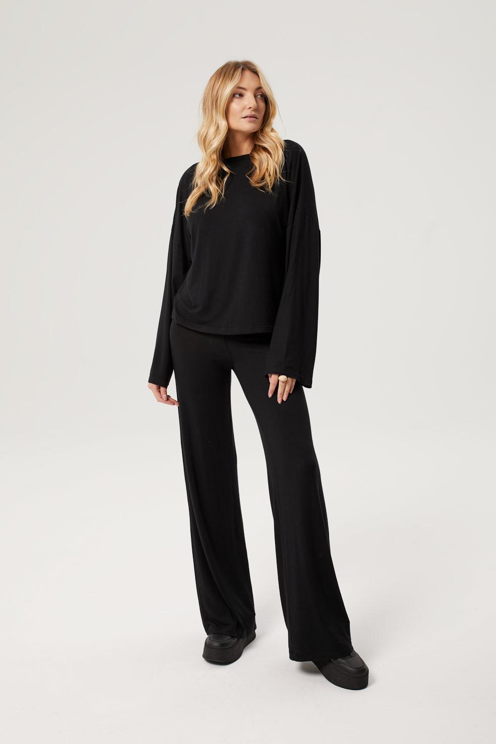 Spodnie Pina Cashmere Black - OH MESS