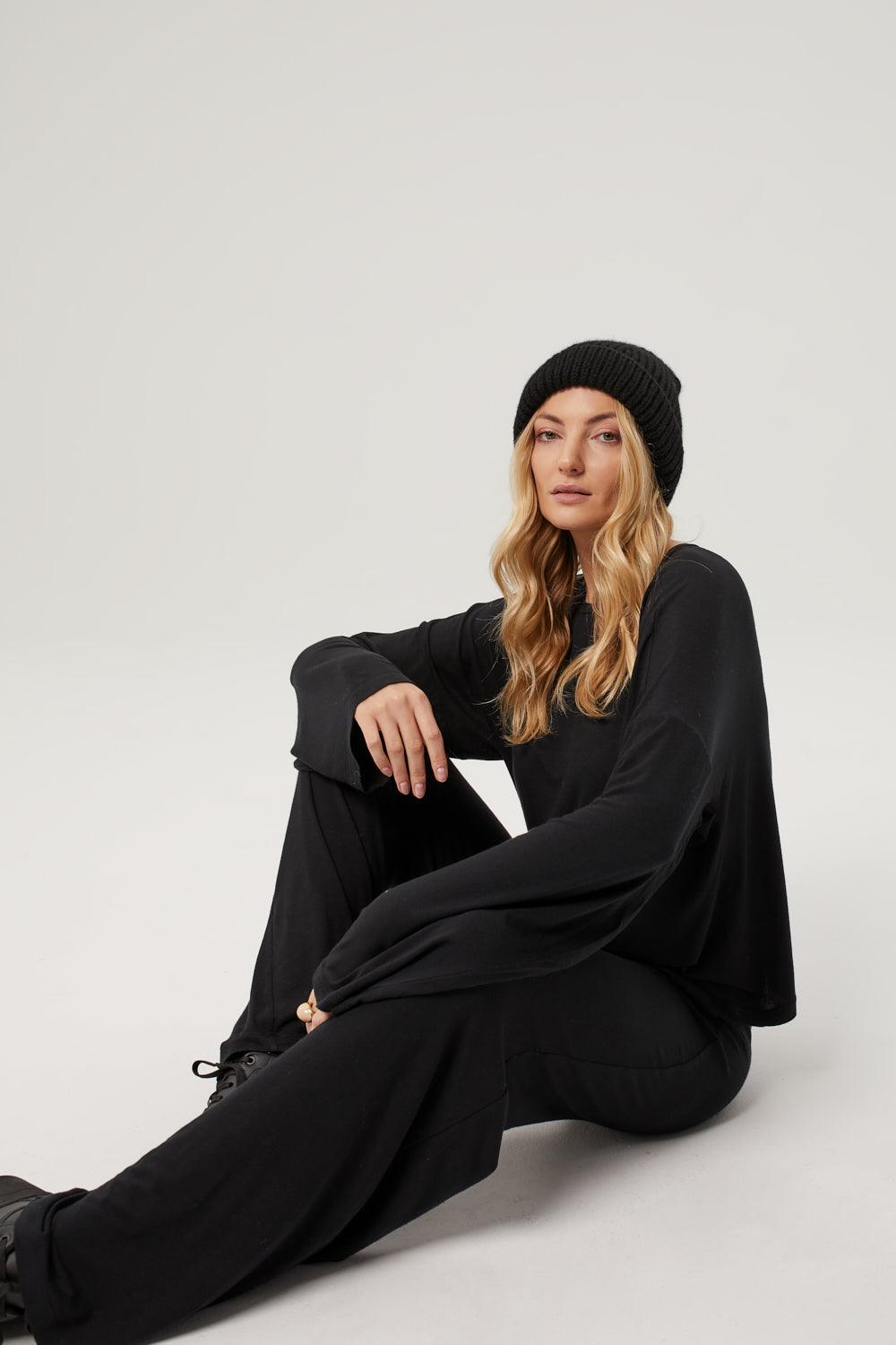 Spodnie Pina Cashmere Black - OH MESS