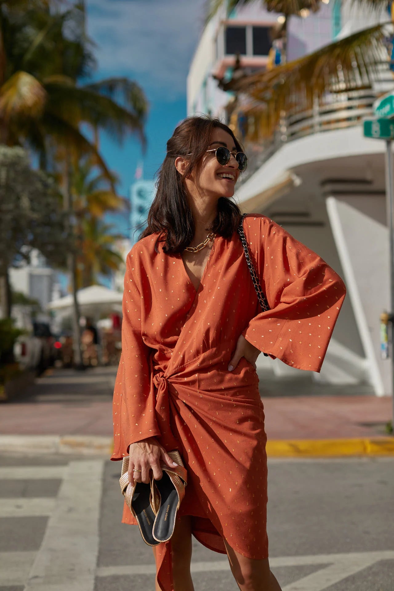 Ava Orange dress