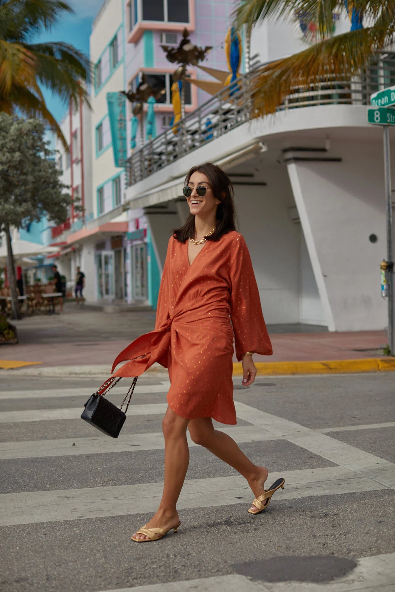 Ava Orange dress