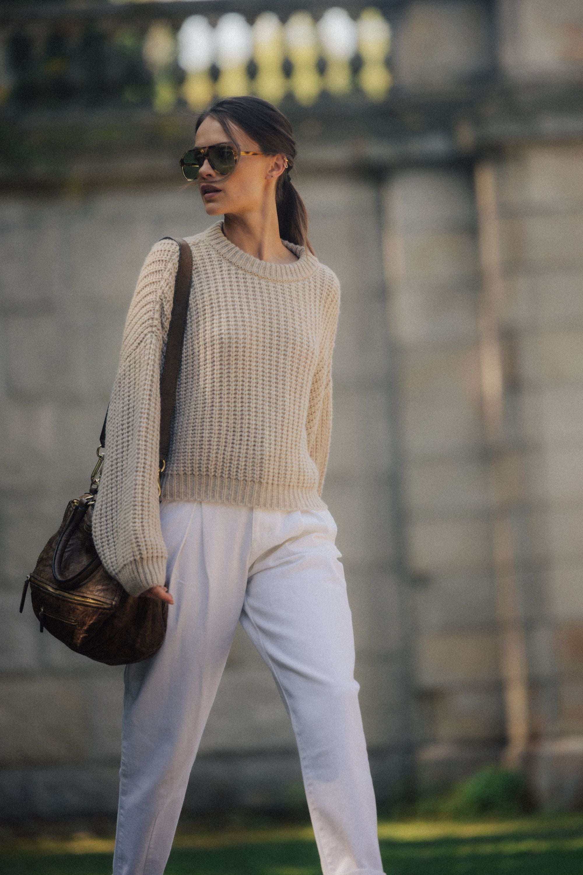 Baggy Natural trousers