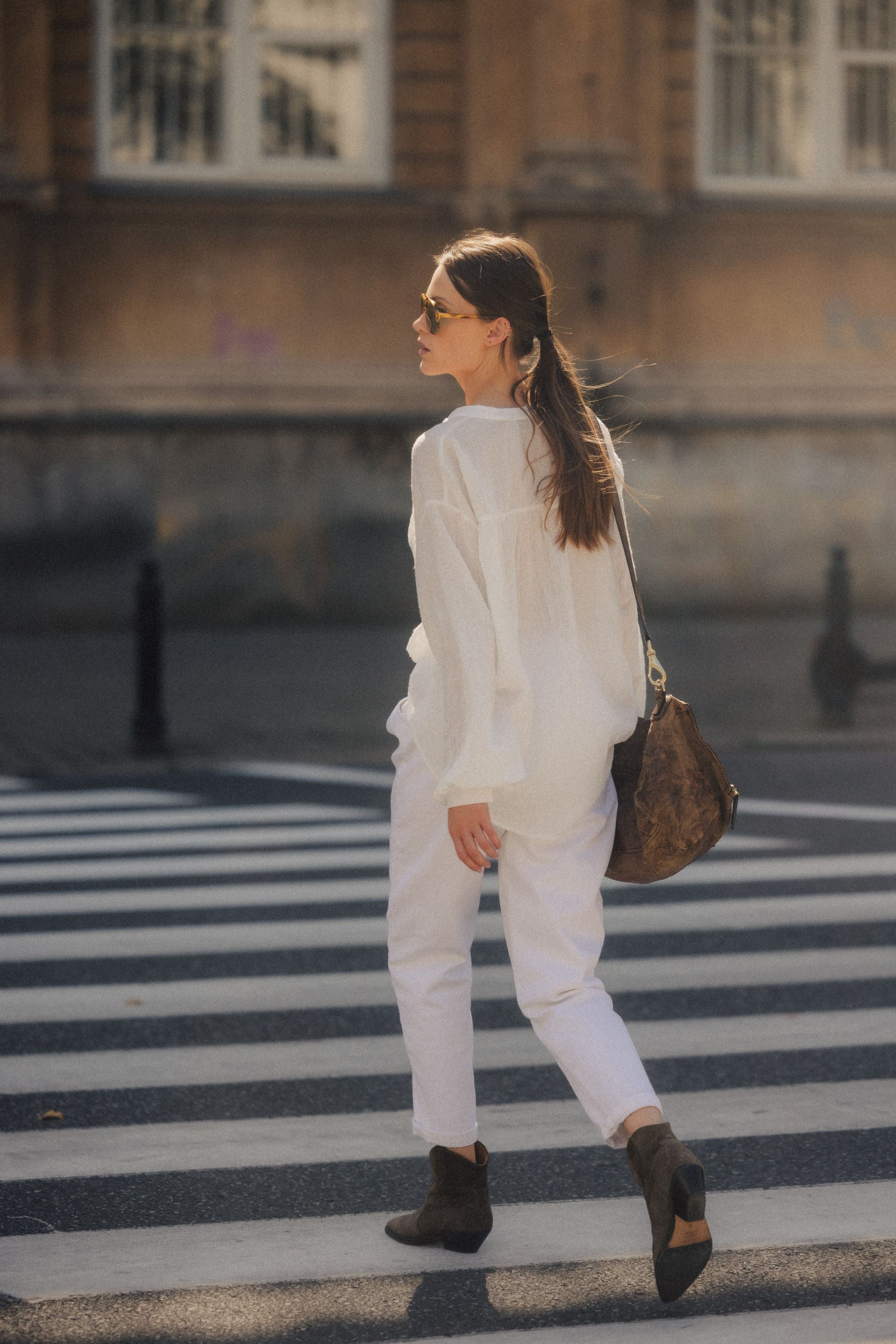 Baggy Natural trousers