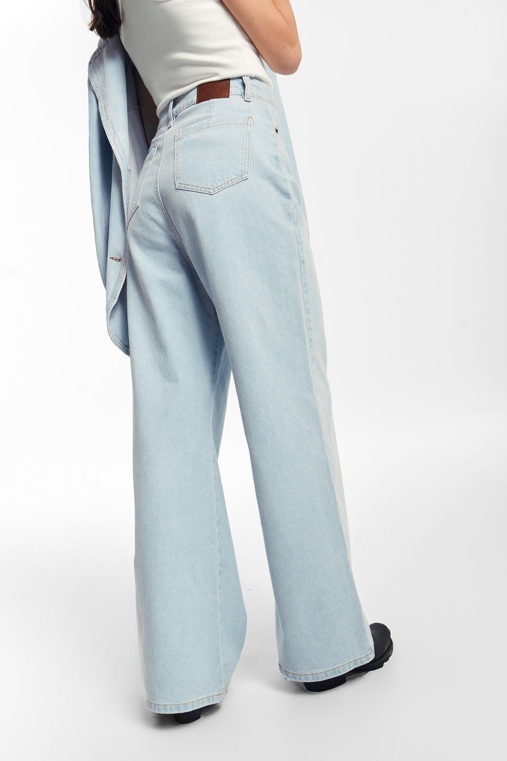 Spodnie Wide Leg Jeans - OH MESS