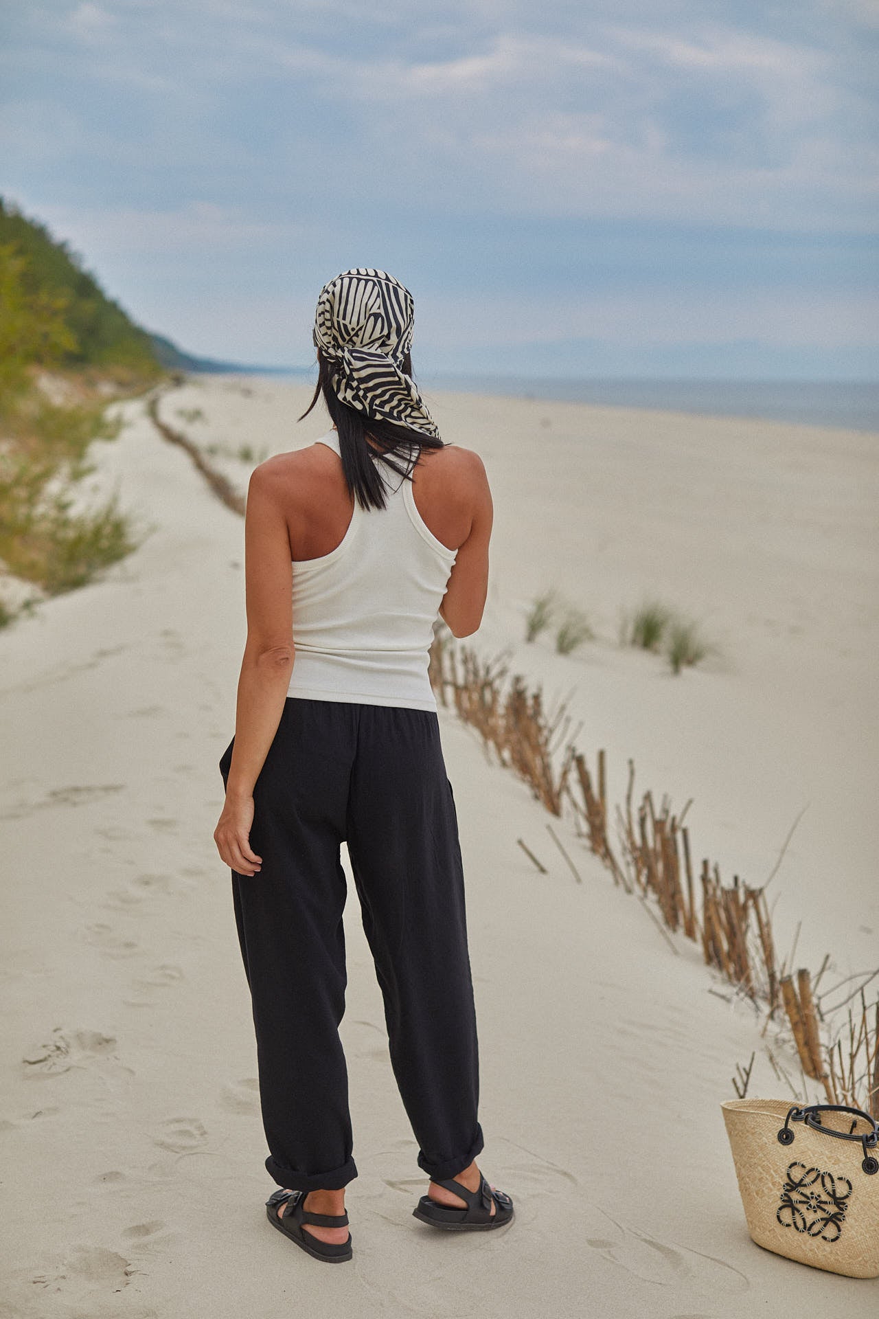 Spodnie Linen Black
