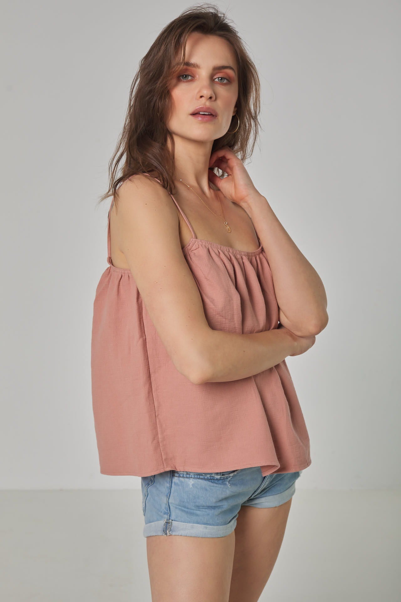 Lou Vintage Rose Top