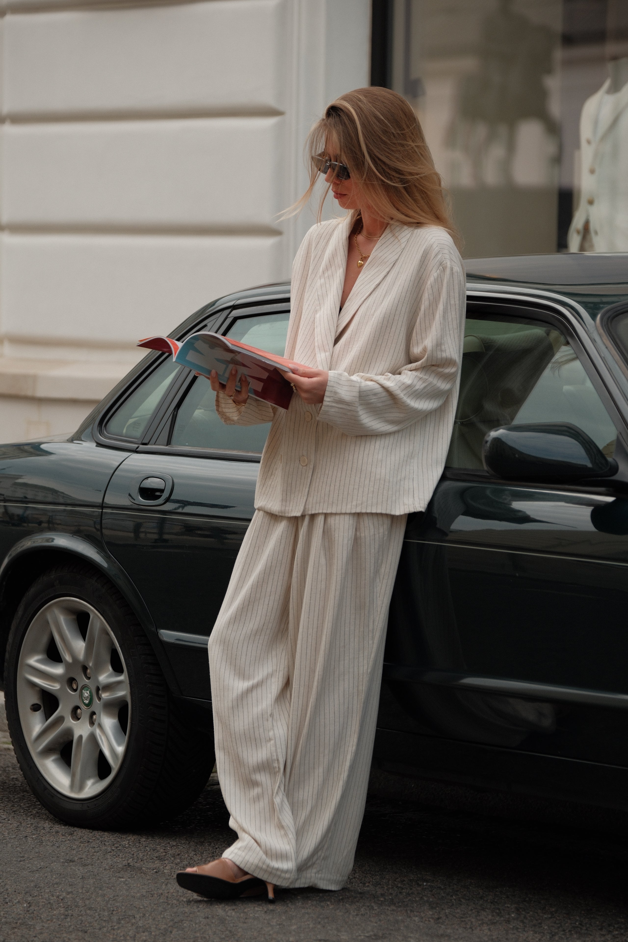 Spodnie Clyde Ivory Stripes